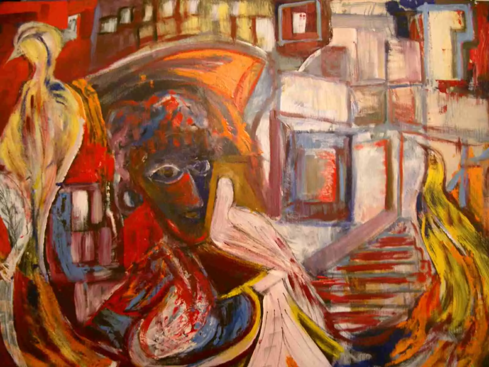 Kunstwerk "vogelfrau" von Erich Plant