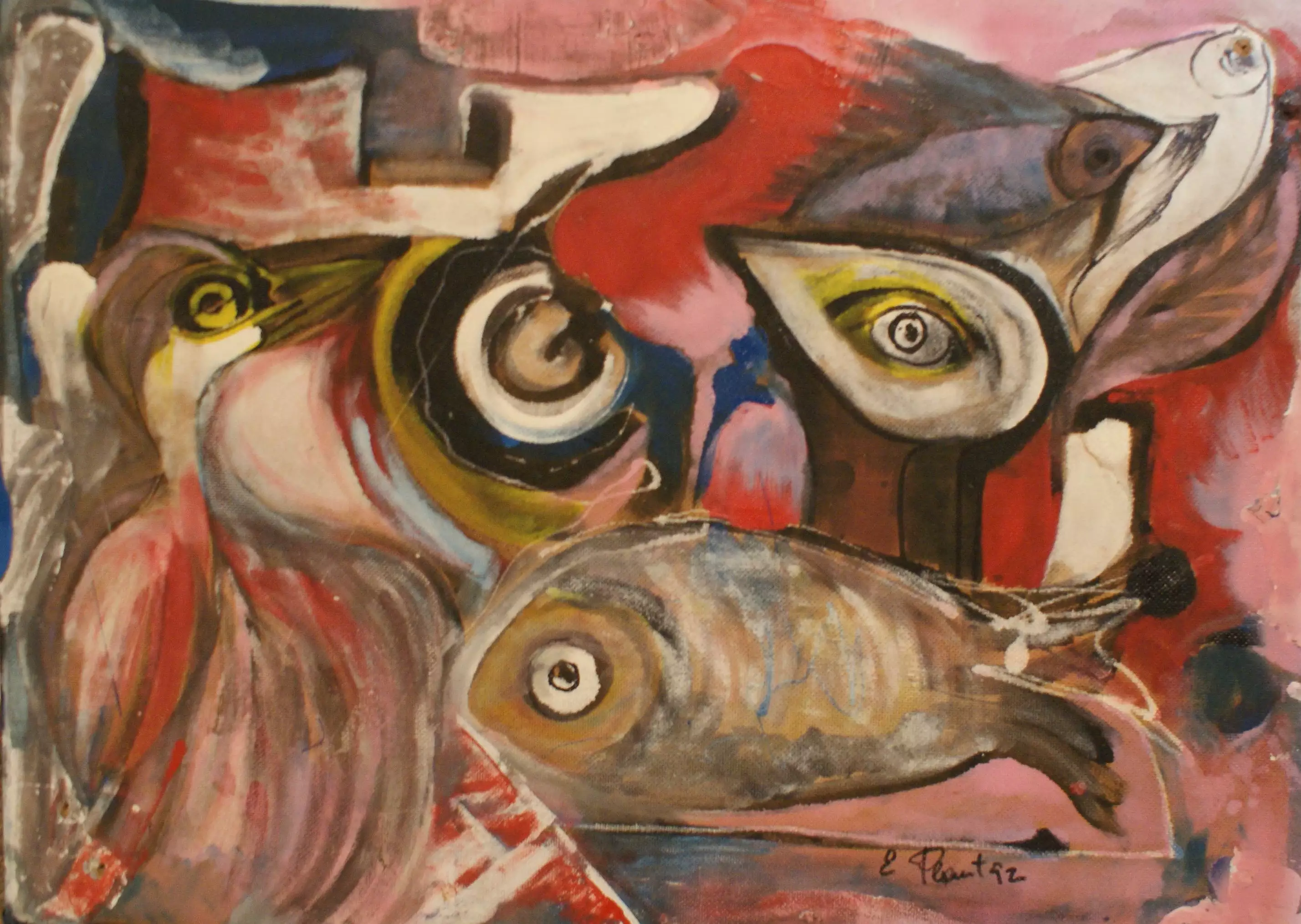 Kunstwerk "wassertiere" von Erich Plant